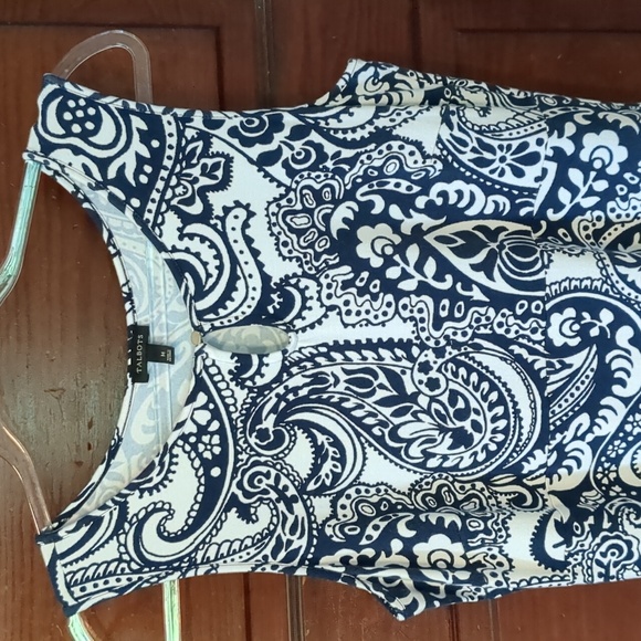 Talbots Knit Jersey Maxi Dress Paisley - Picture 4 of 9